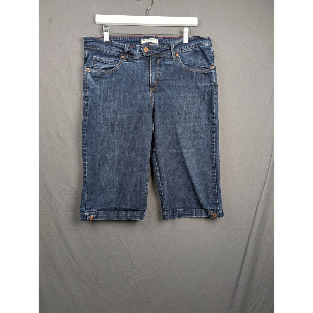 Levis 512 Perfectly Shaping Denim Bermuda Shorts Blue‎ 16W